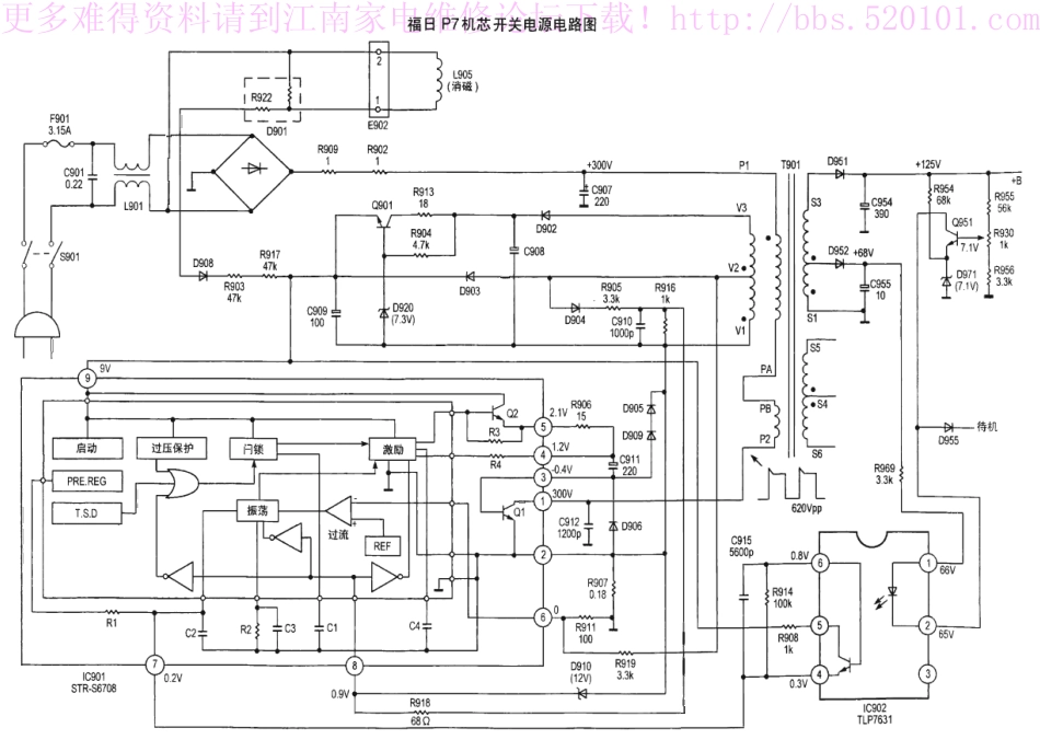 福日P7机芯彩电电路原理图_furi_P7机芯.pdf_第1页