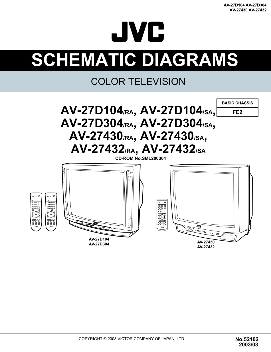 JVC胜利AV-27D304彩电维修手册和图纸_av-27430 y 27432_Schm.pdf_第1页