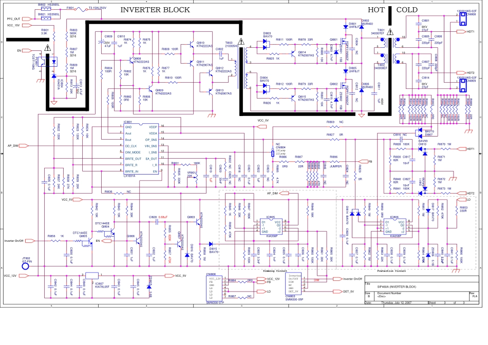 三星BN44-00168B电源板电路原理图_（三星LA）BN44-00168B.pdf_第3页