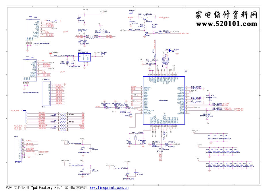 创维37E70RG液晶电视（8M70机芯）电路原理图.pdf_第2页