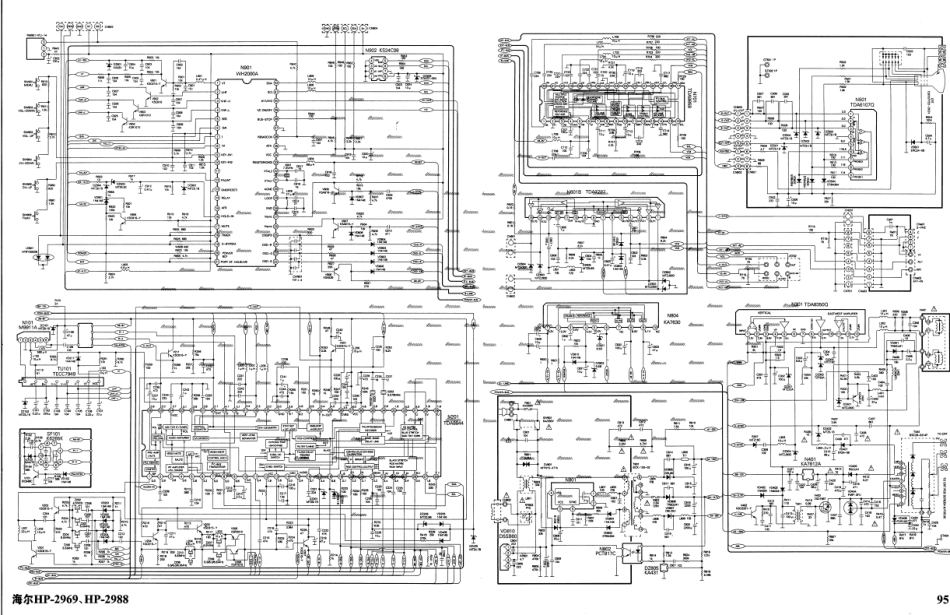 海尔HP2969／HP2988彩电原理图.pdf_第1页