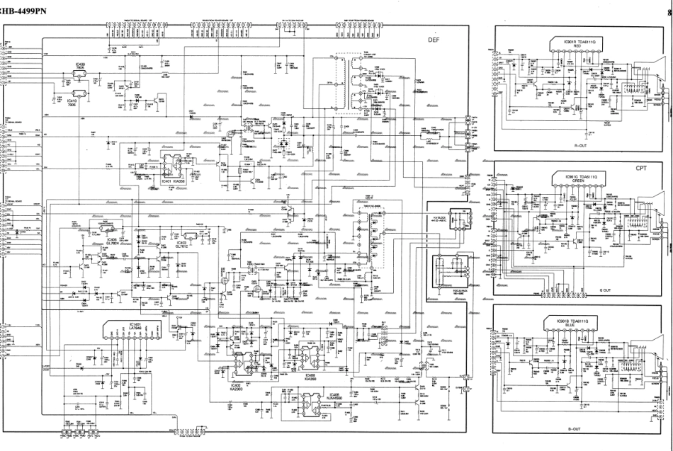 海尔HB4499PN彩电原理图_海尔_HB4499PN.7（视放）[1].pdf_第1页
