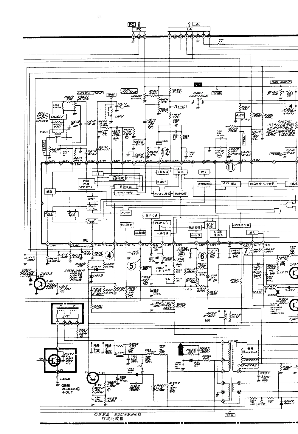 三菱CT-2032彩电电路原理图_三菱  CT-2032HD(03).pdf_第1页