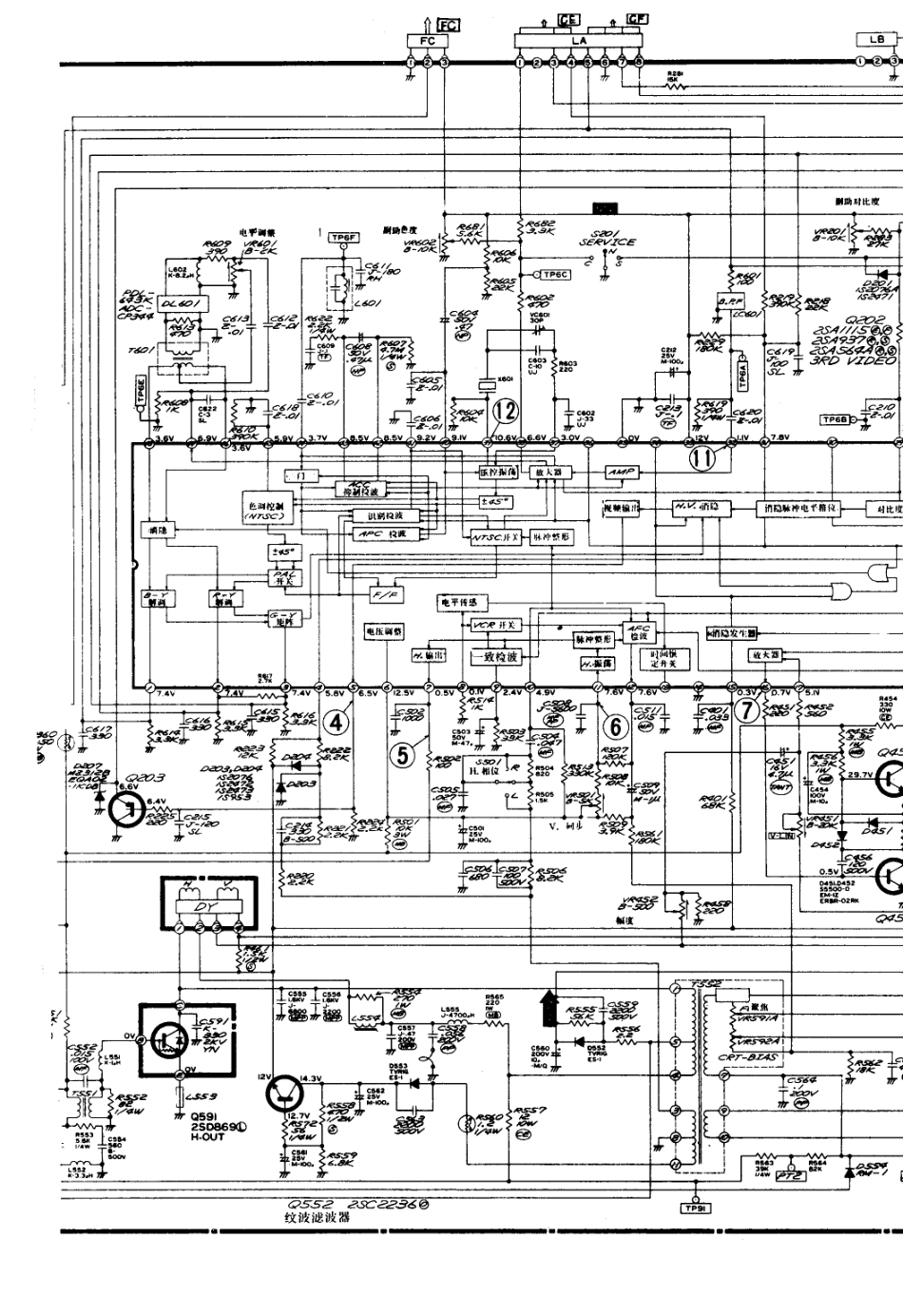 三菱CT-1823HD彩电电路原理图_三菱  CT-1823HD(03).pdf_第1页