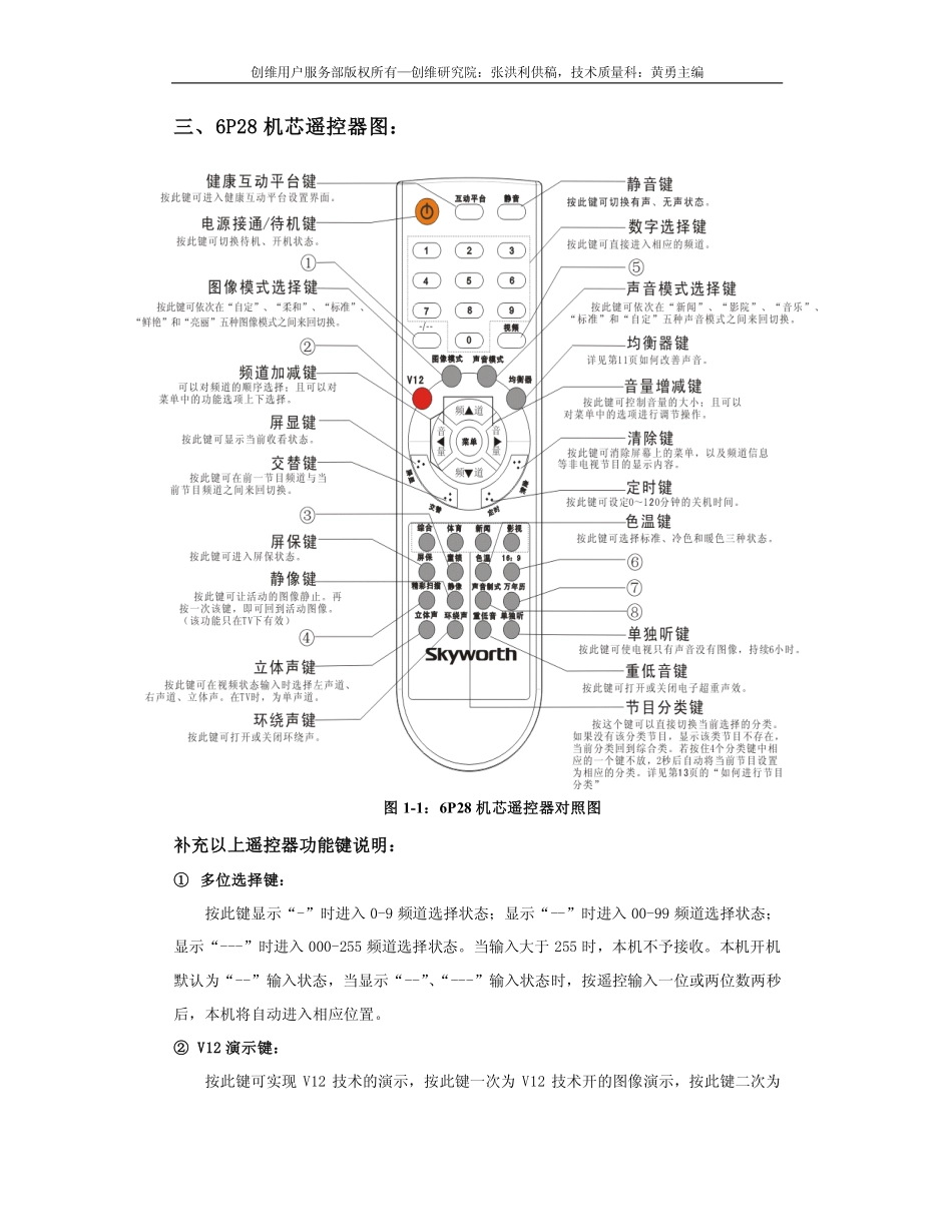 创维29T92HT彩电（6P28机芯）维修手册_创维6P28机芯（29T92HT）维修手册_含图纸.pdf_第3页