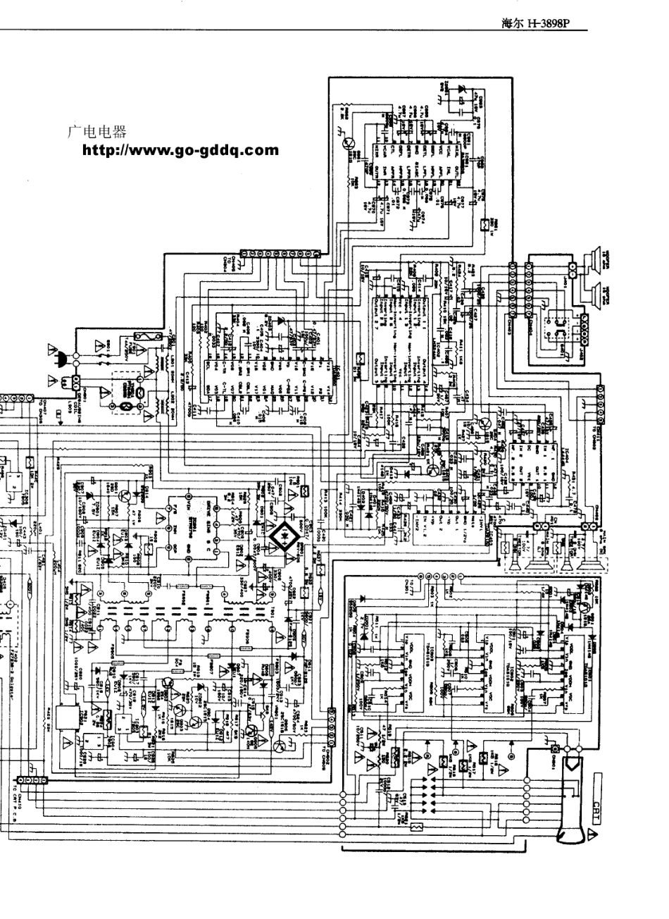 海尔H-3898P彩电原理图（清晰度低）_海尔  H-3898P(06).pdf_第1页