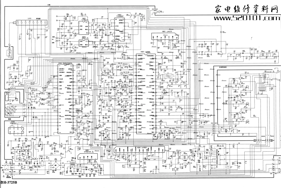 海尔H-3275B彩电原理图_海尔H3275B下载.pdf_第1页