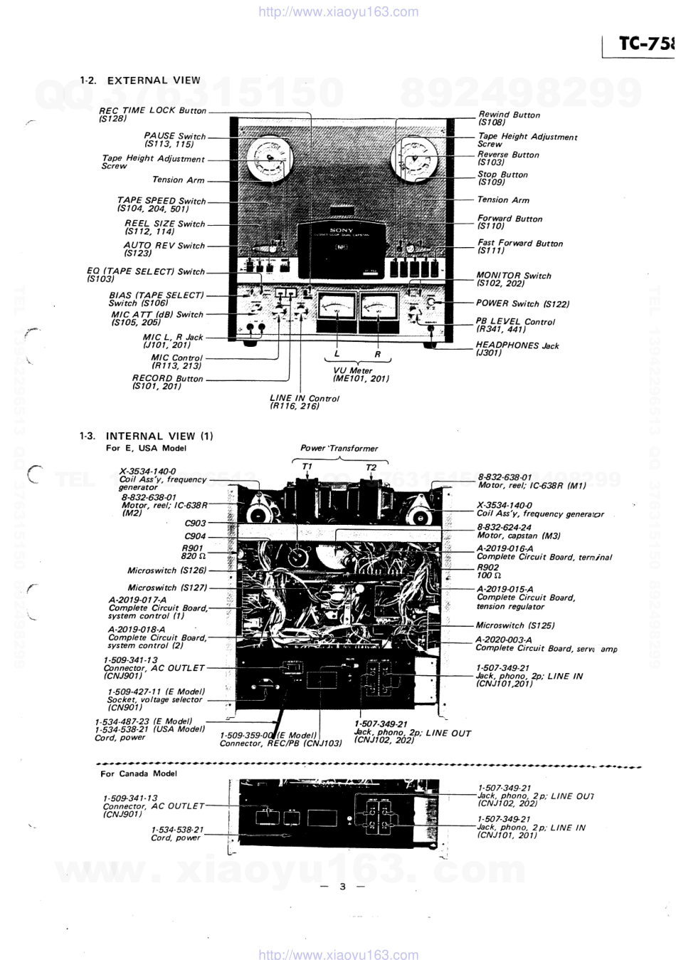 索尼SONY TC-758电路图.pdf_第3页