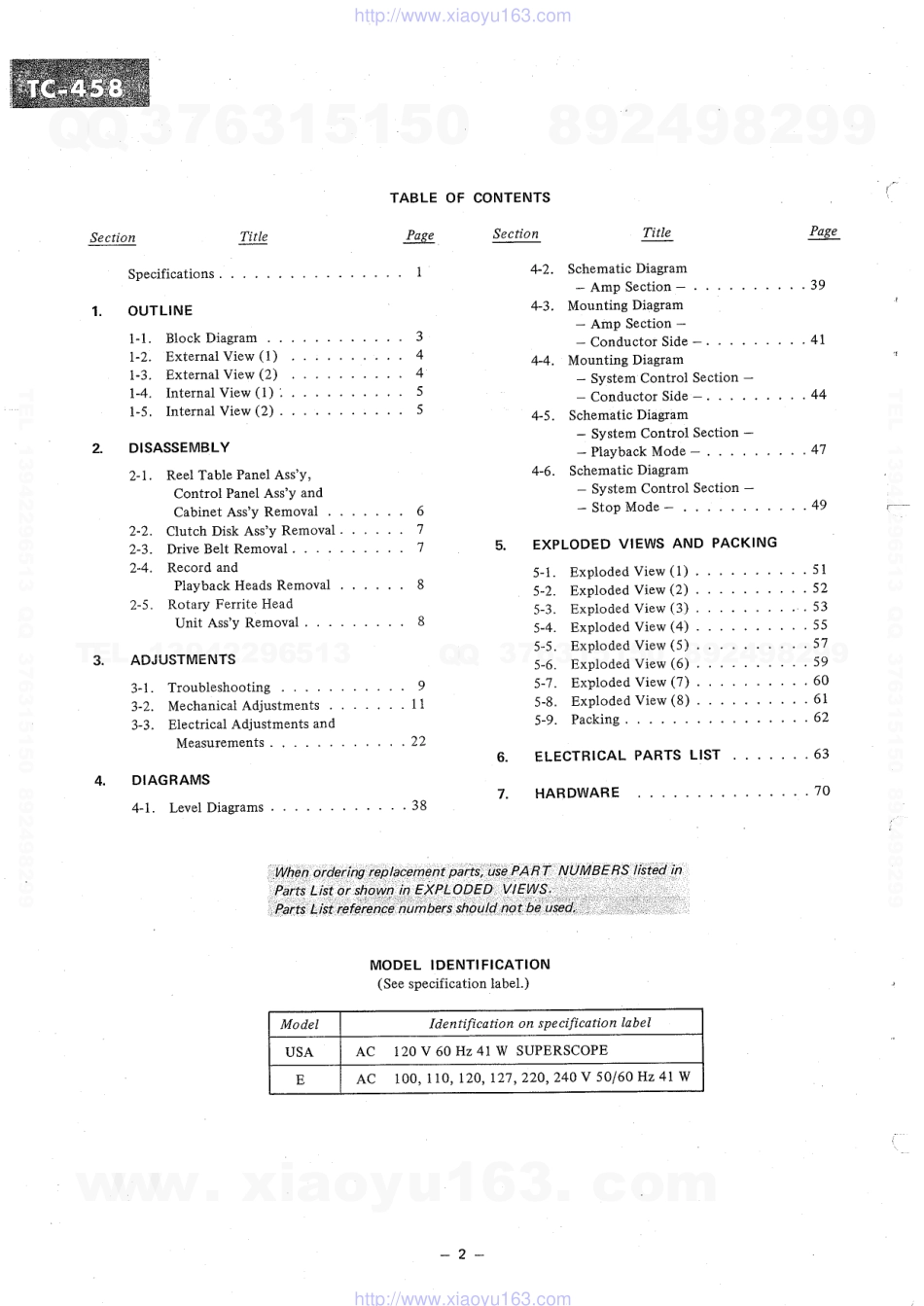 索尼SONY TC-458电路图.pdf_第2页