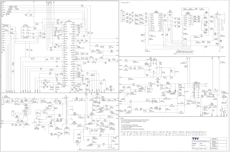 AOC D555显示器电路原理图_AOC_D555.pdf_第1页