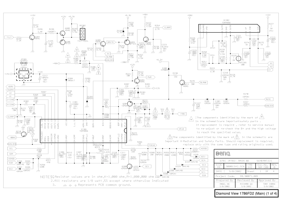 明基P781显示器电路原理图_benq_P781.pdf_第1页