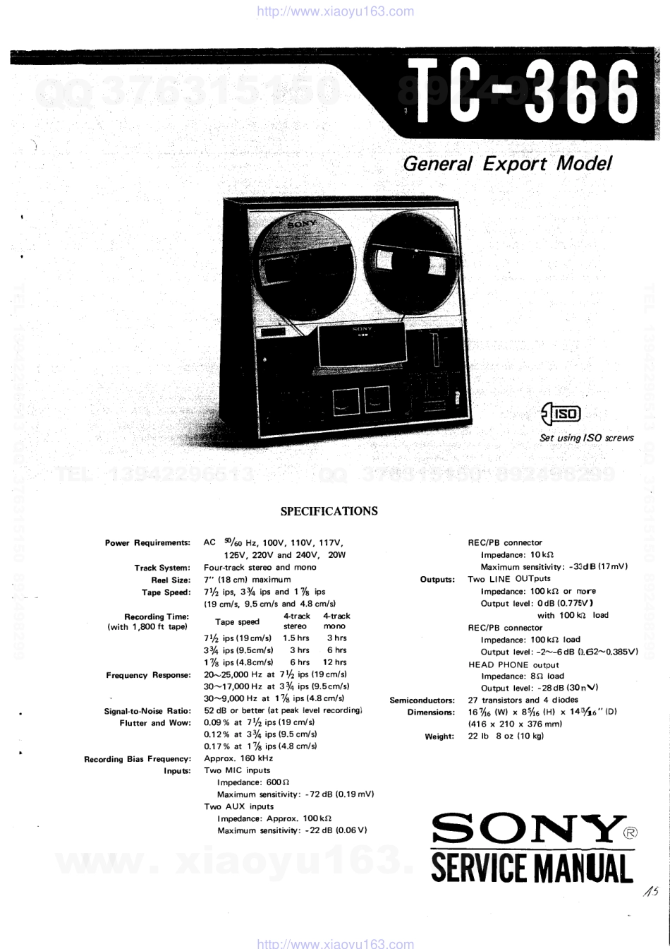 索尼SONY TC-366电路图.pdf_第1页