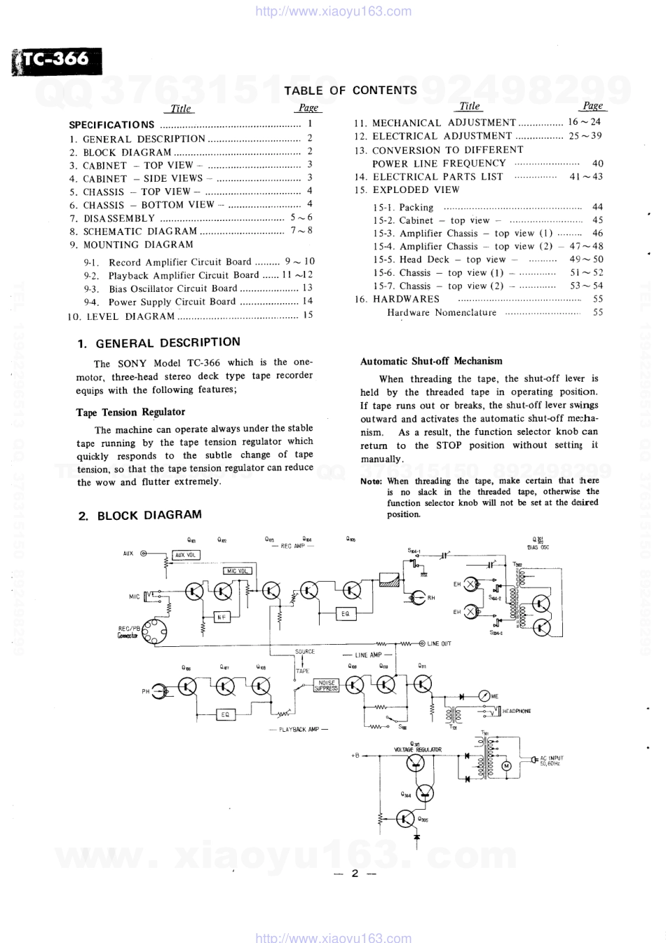 索尼SONY TC-366电路图.pdf_第2页