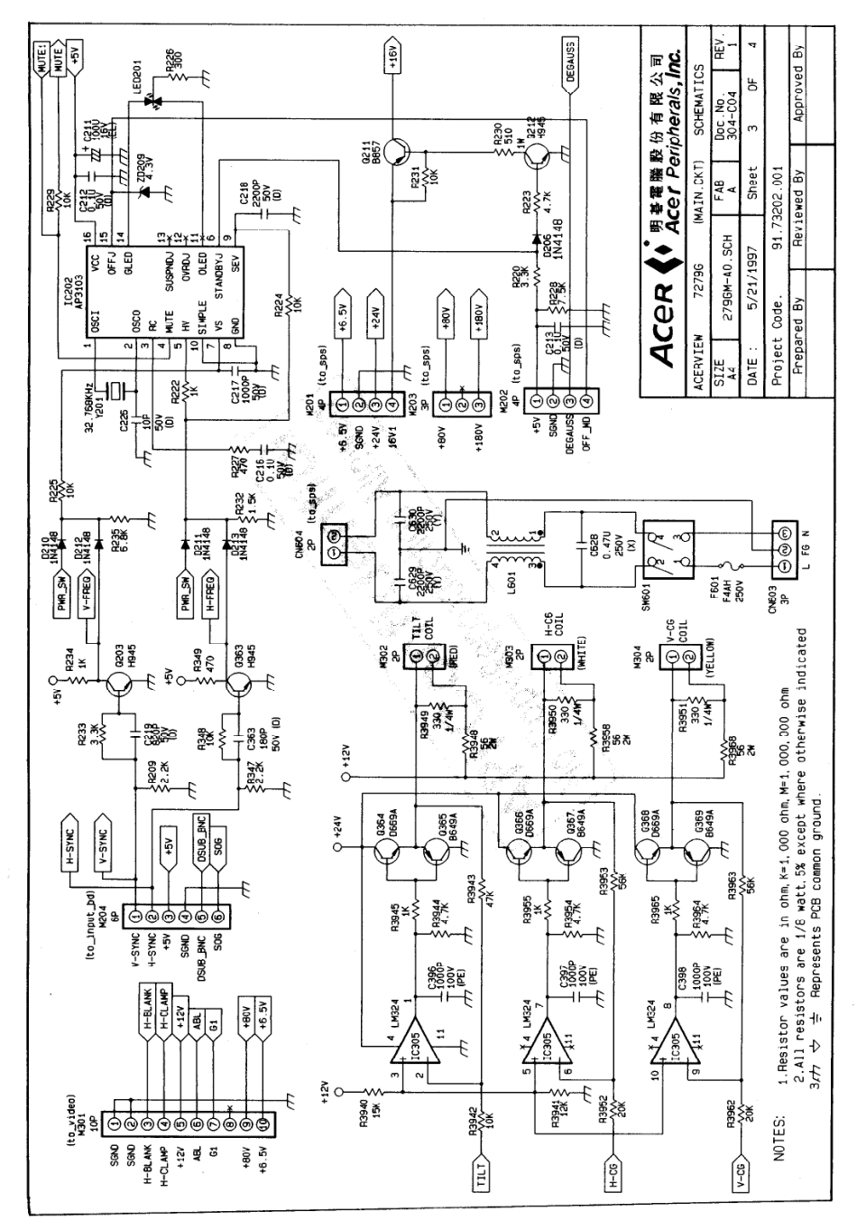 BEUI 7279G显示器电路原理图_BEUI-7279G.pdf_第1页