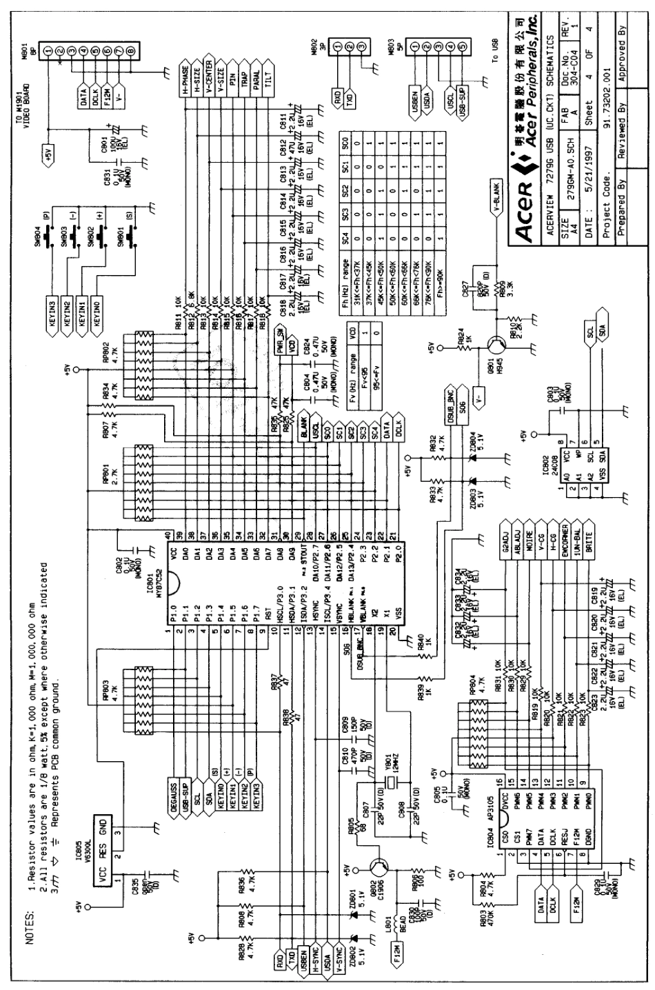 BEUI 7279G显示器电路原理图_BEUI-7279G.pdf_第2页