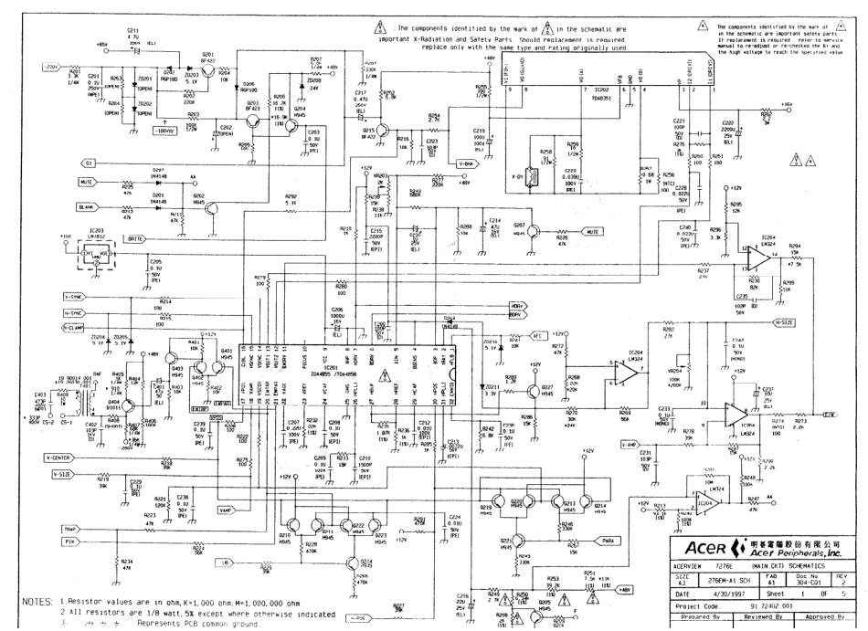 BEUI 7276E显示器电路原理图_BEUI-7276E.pdf_第2页