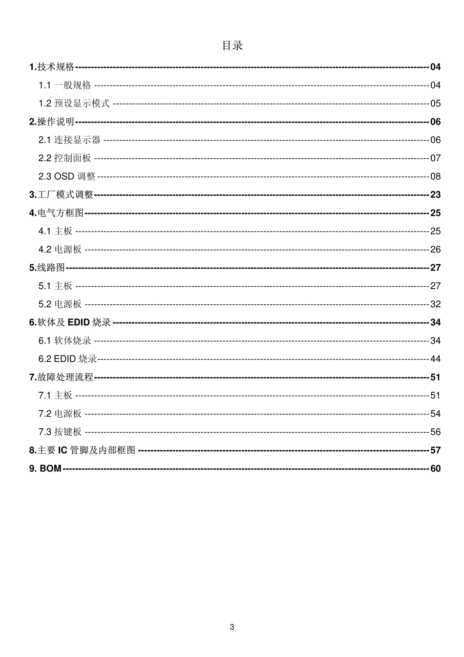 AOC 2341V+液晶显示器维修手册_AOC_2341V+.pdf_第3页