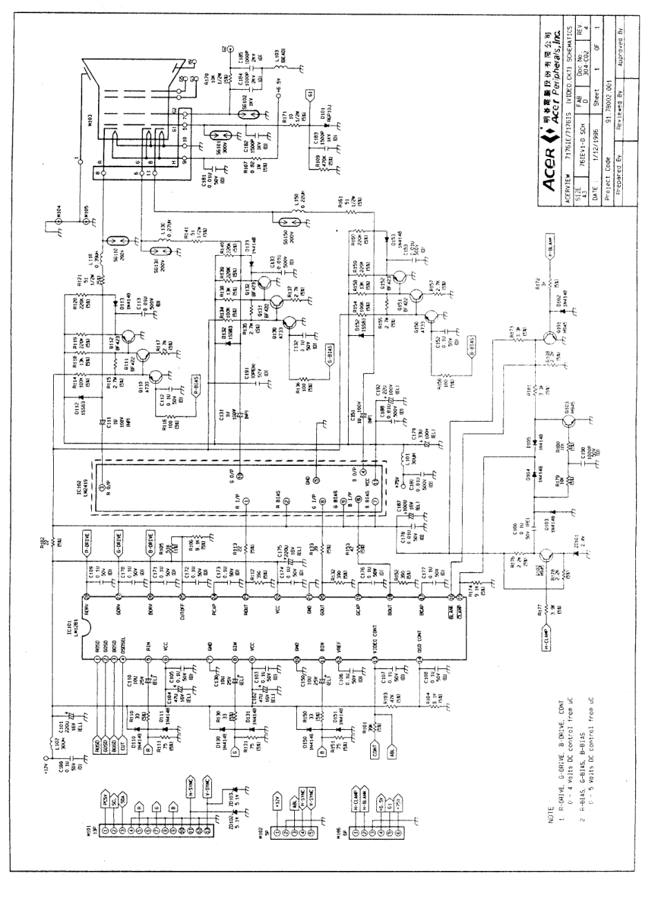 BEUI 7177IS显示器电路原理图_BEUI-7177IS.pdf_第2页