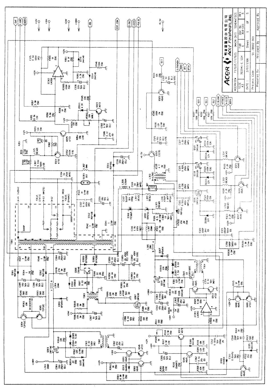 BEUI 7177IS显示器电路原理图_BEUI-7177IS.pdf_第3页