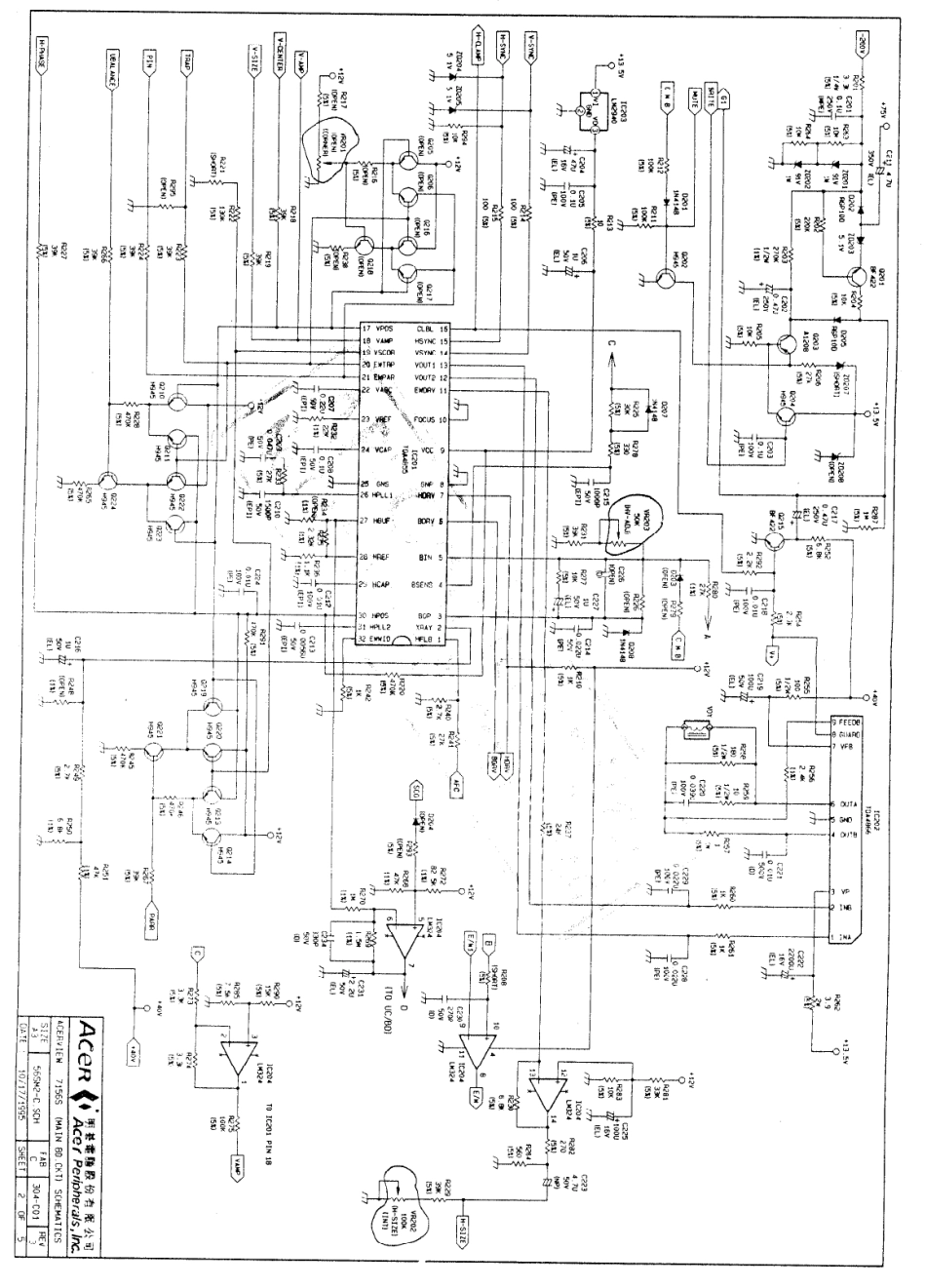 BEUI 7176显示器电路原理图_BEUI-7176.pdf_第1页