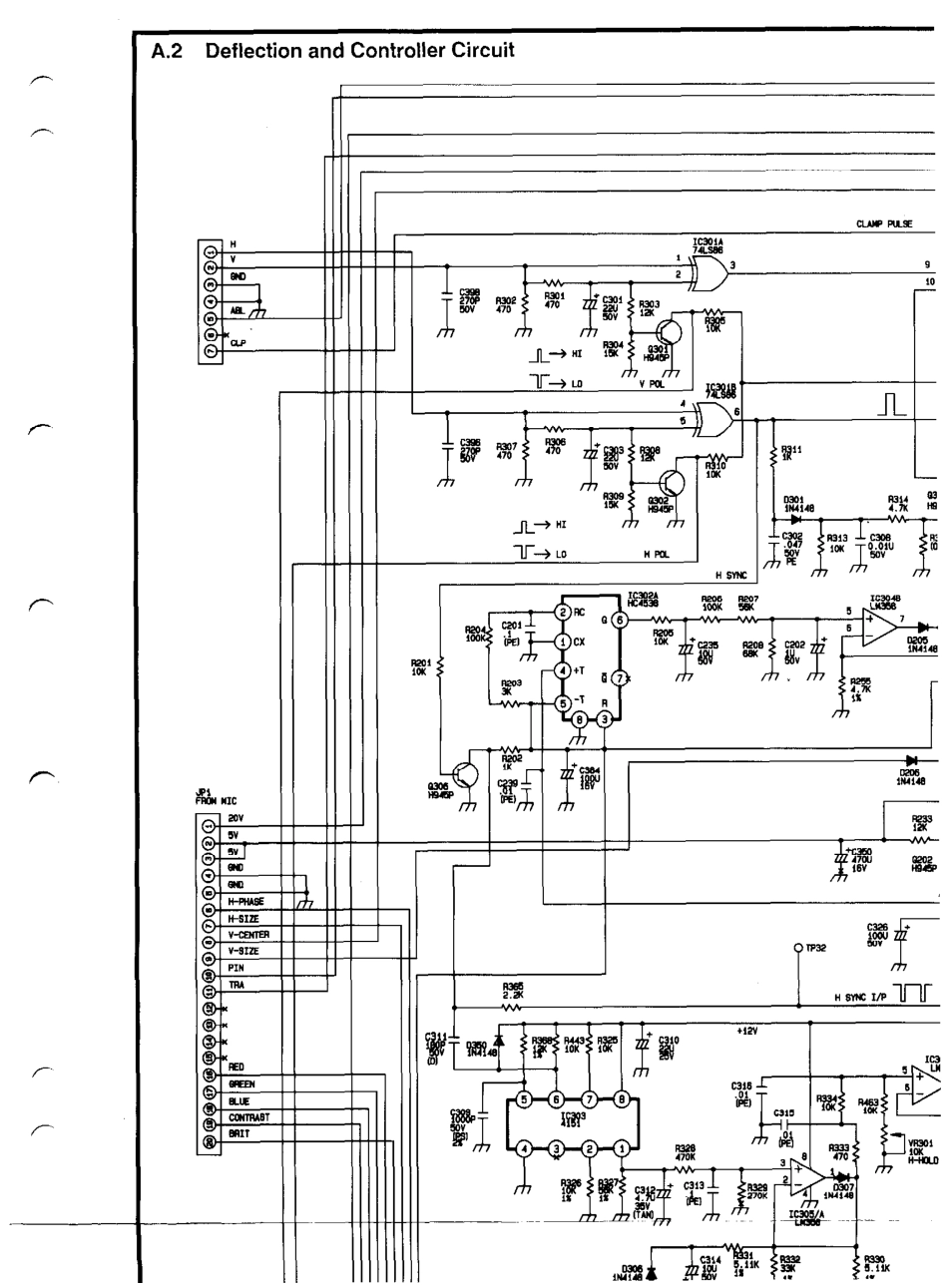 BEUI 7176I显示器电路原理图_BEUI-7176I.pdf_第2页