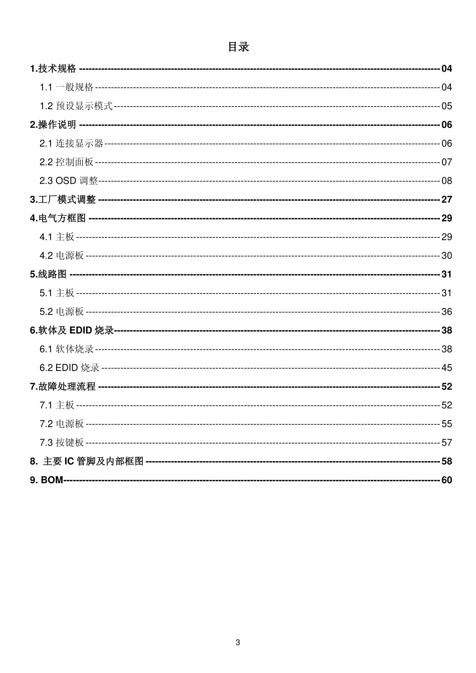 AOC 2241V液晶显示器维修手册_AOC_2241V.pdf_第3页