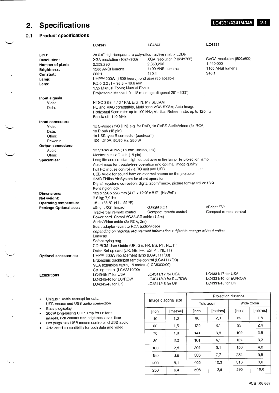 飞利浦LC4345投影机维修手册_PHILIPS_LC4345.pdf_第3页