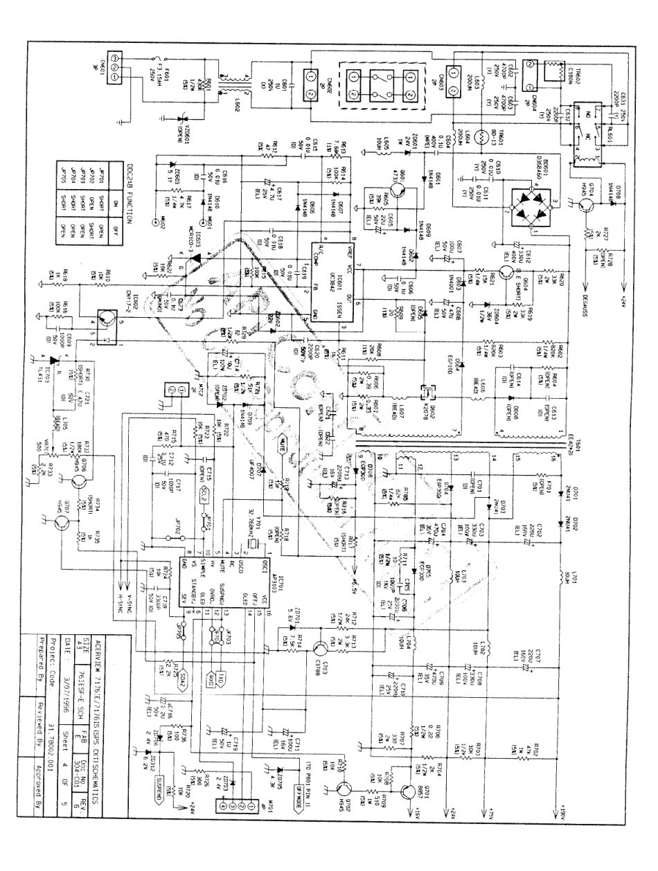 BEUI 7176IS显示器电路原理图_BEUI-7176IS.pdf_第3页