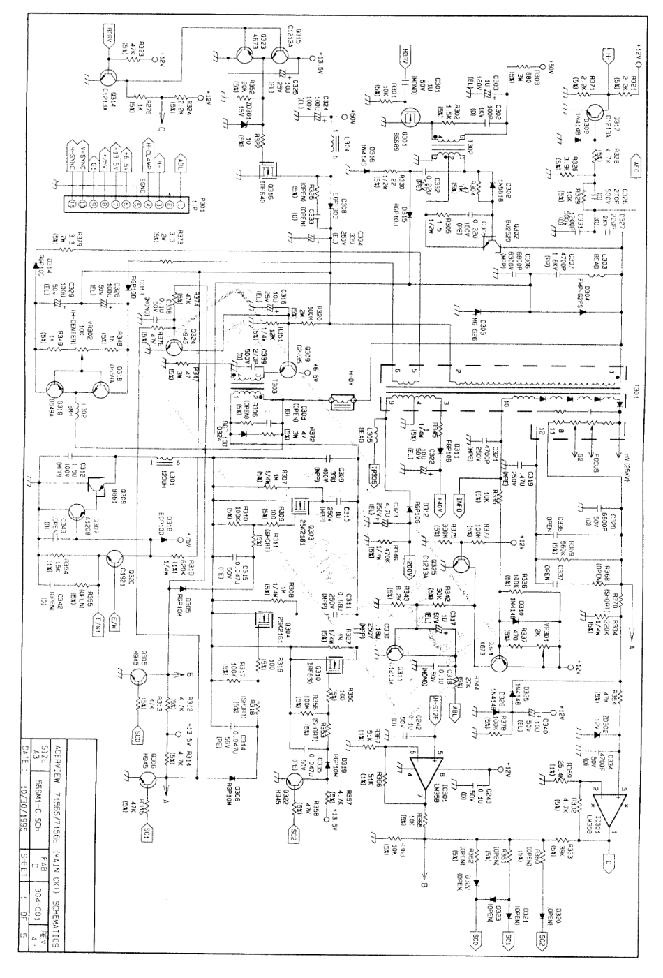 BEUI 7156S显示器电路原理图_BEUI-7156S.pdf_第1页