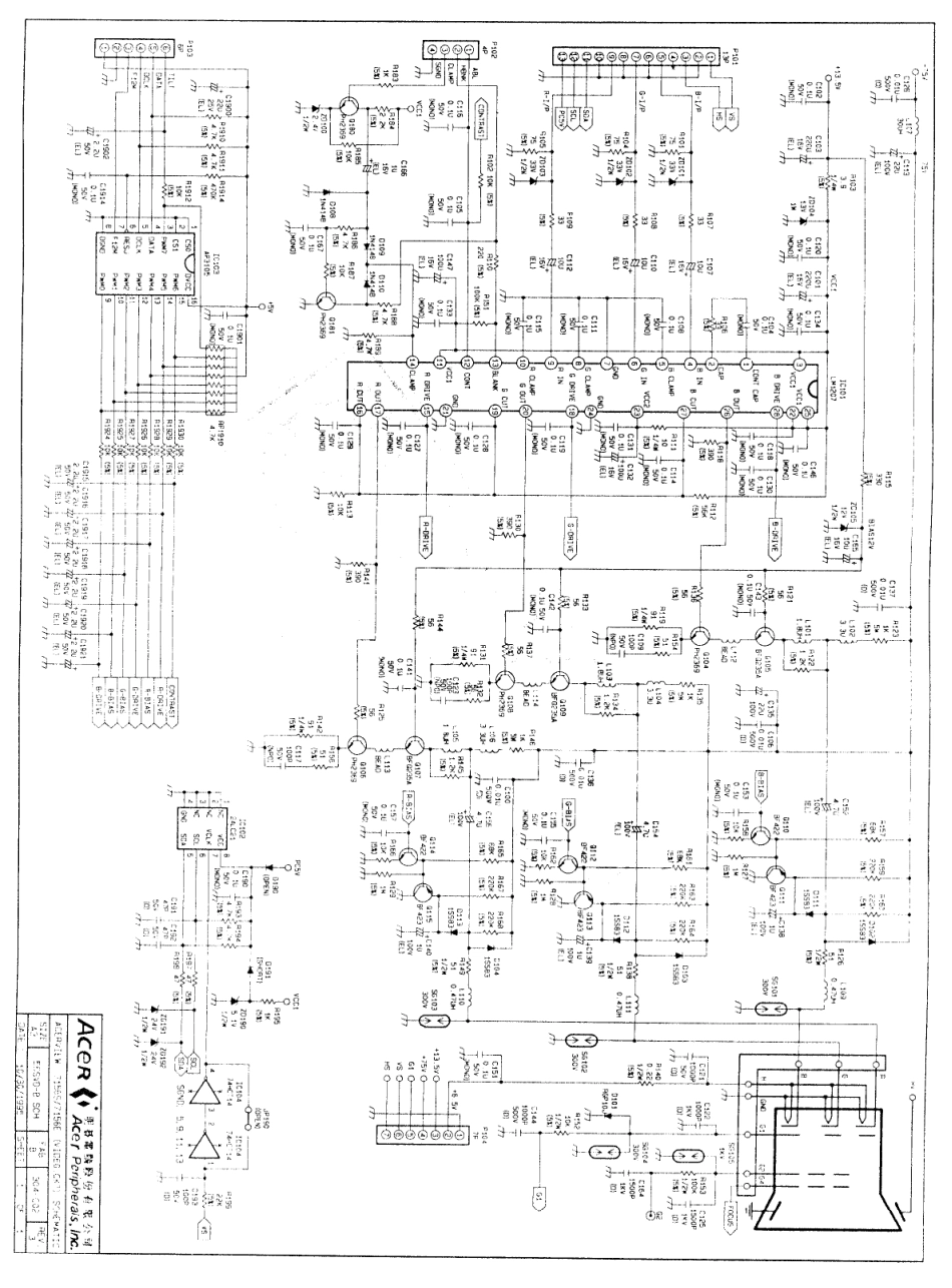 BEUI 7156S显示器电路原理图_BEUI-7156S.pdf_第3页