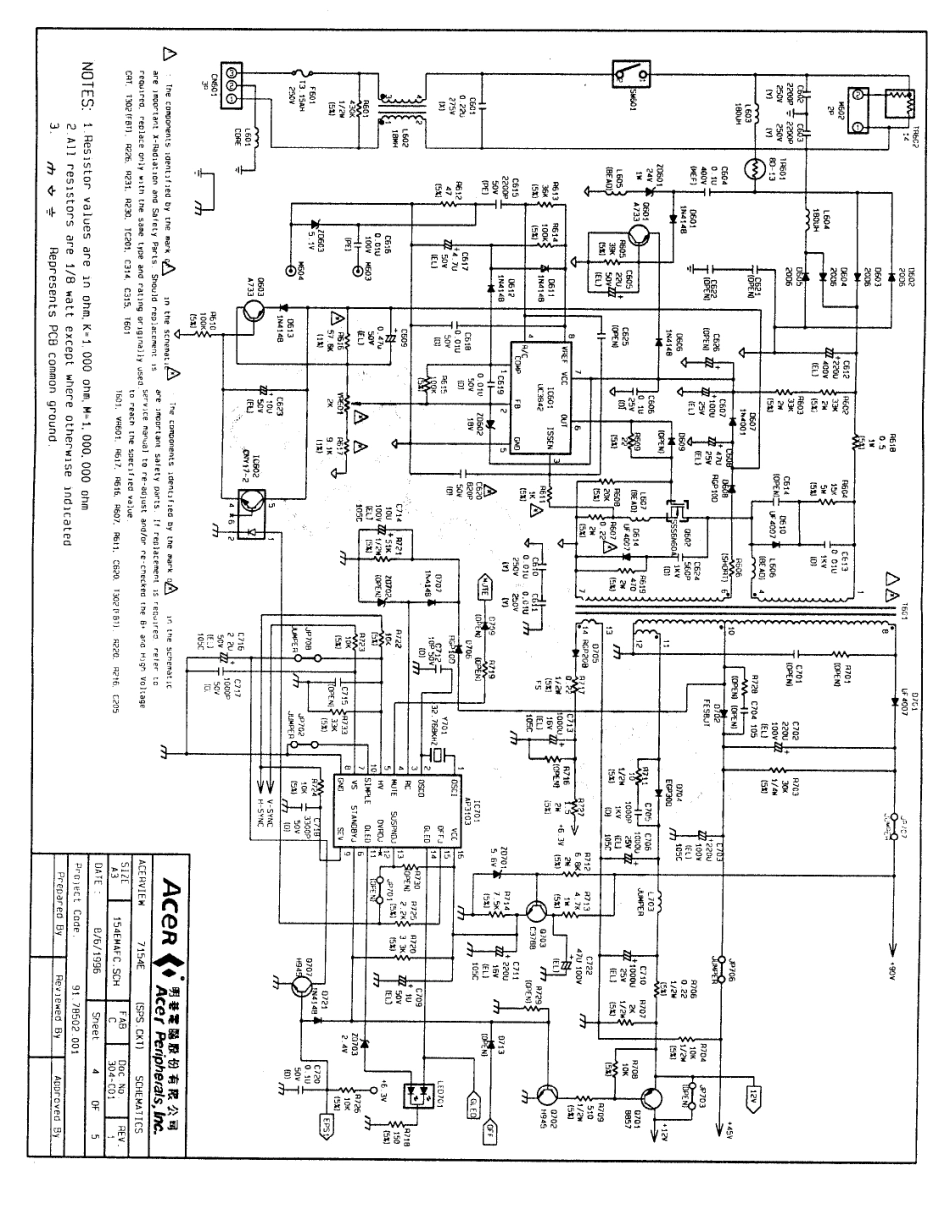 BEUI 7134E显示器电路原理图_BEUI-7134E.pdf_第3页