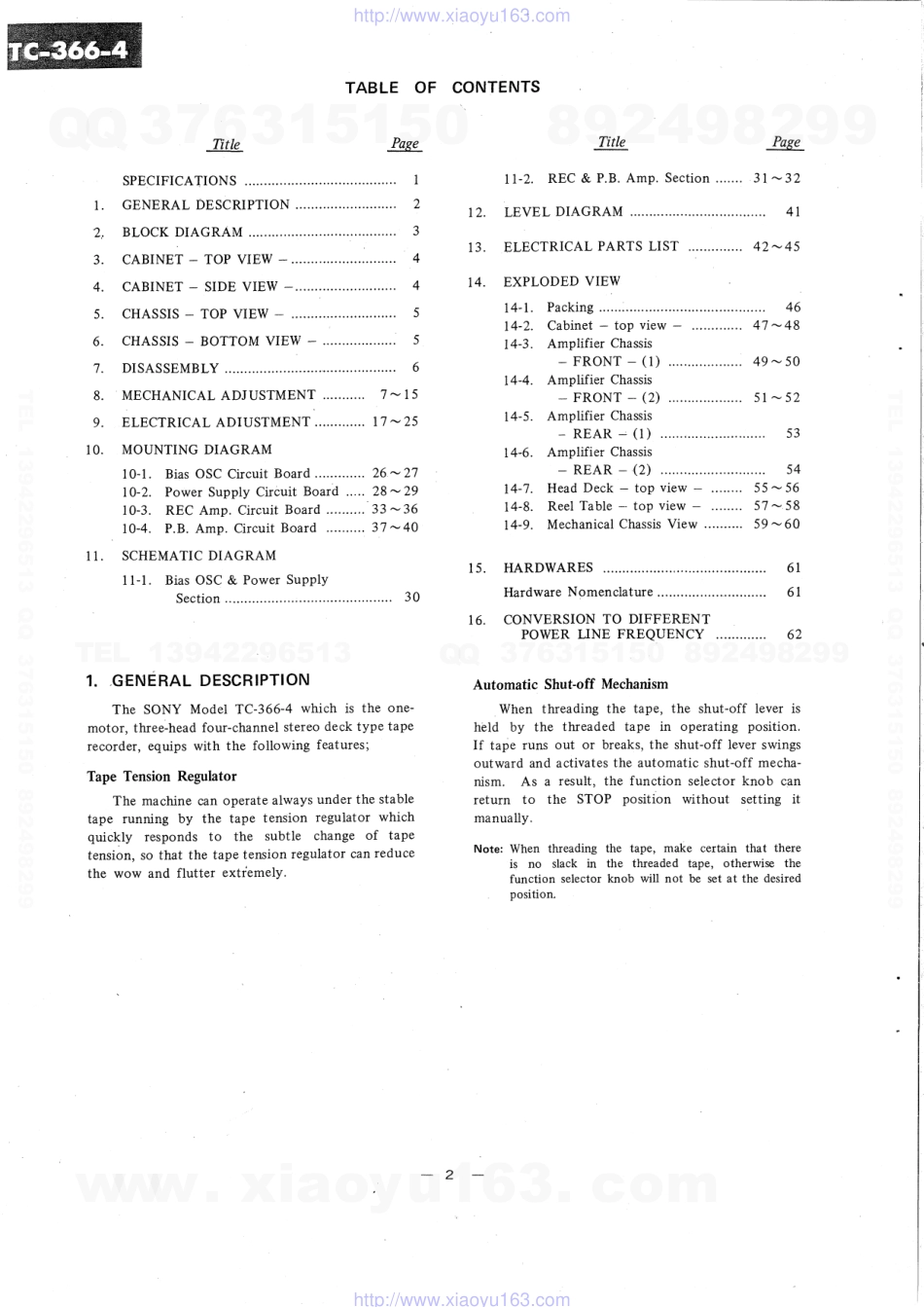 索尼SONY TC-366-4电路图.pdf_第2页