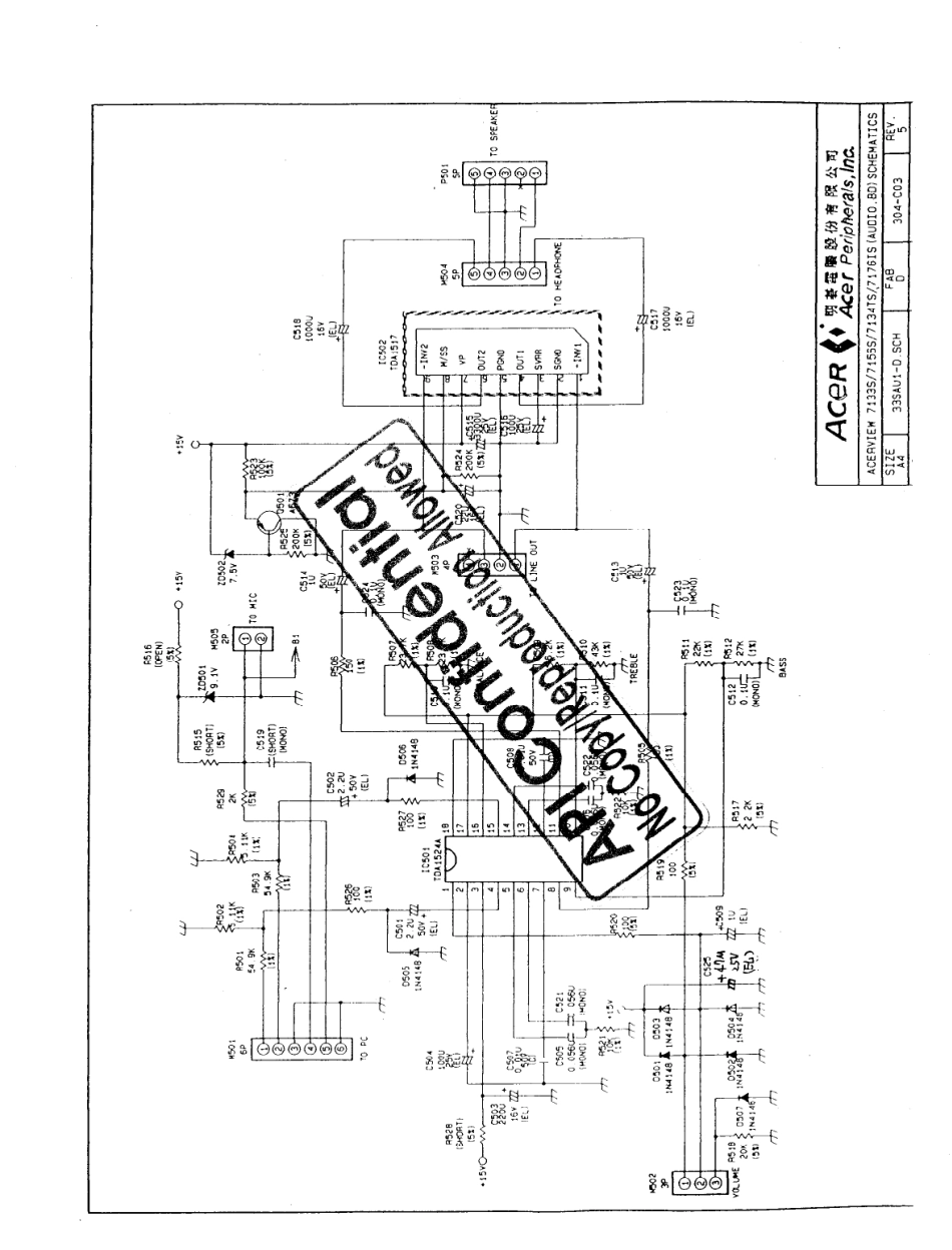 BEUI 7133S显示器原理图_BEUI-7133S.pdf_第3页