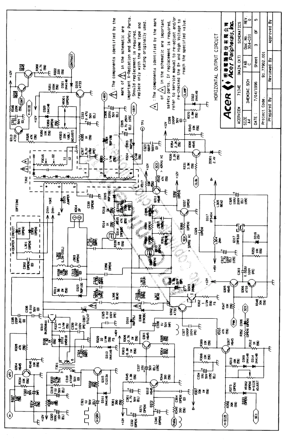 BEUI 7124E显示器电路原理图_BEUI-7124E.pdf_第1页