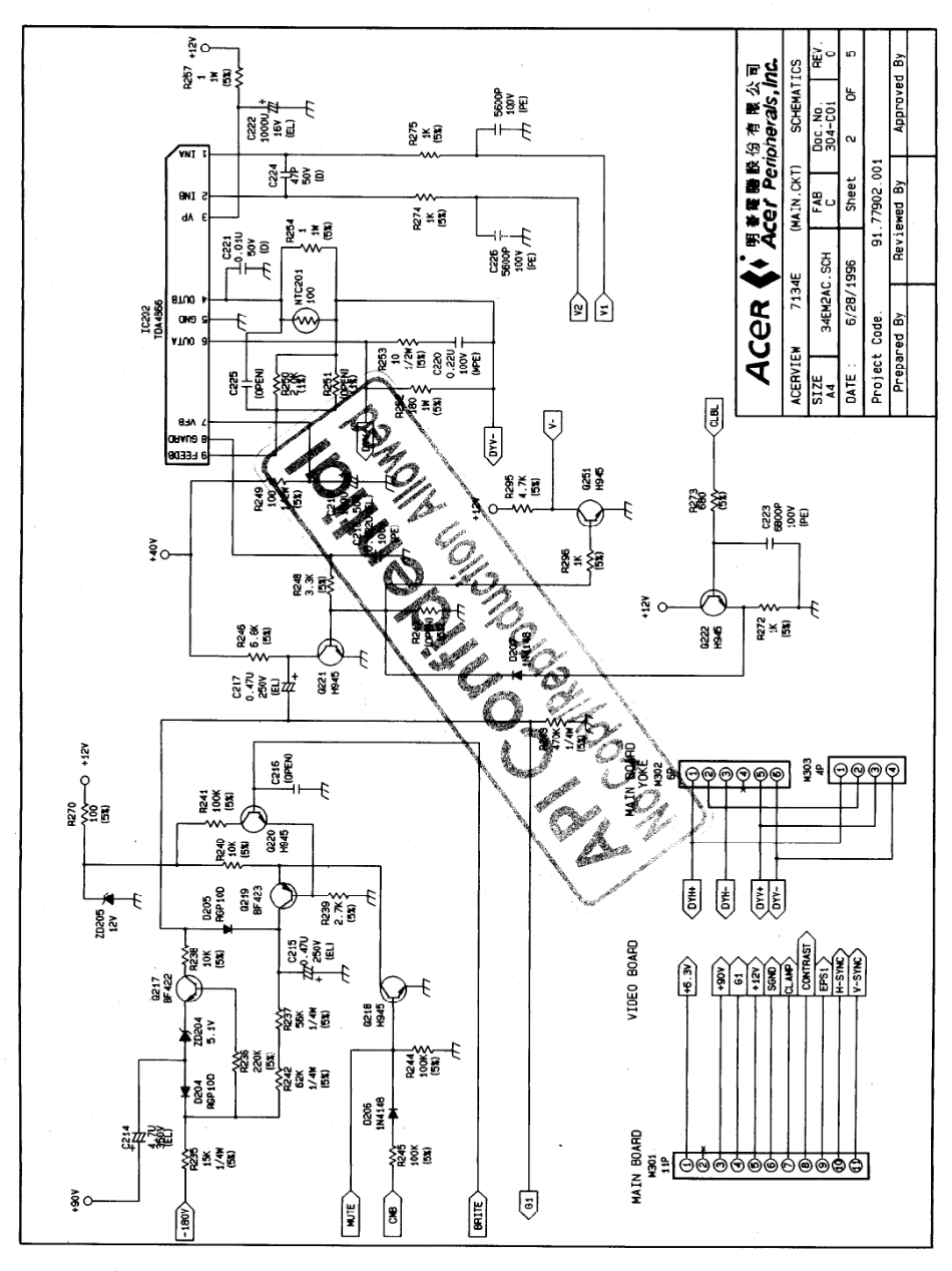 BEUI 7124E显示器电路原理图_BEUI-7124E.pdf_第3页