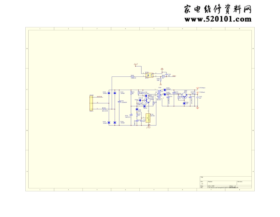 美的微波炉开关电源电路原理图.pdf_第1页