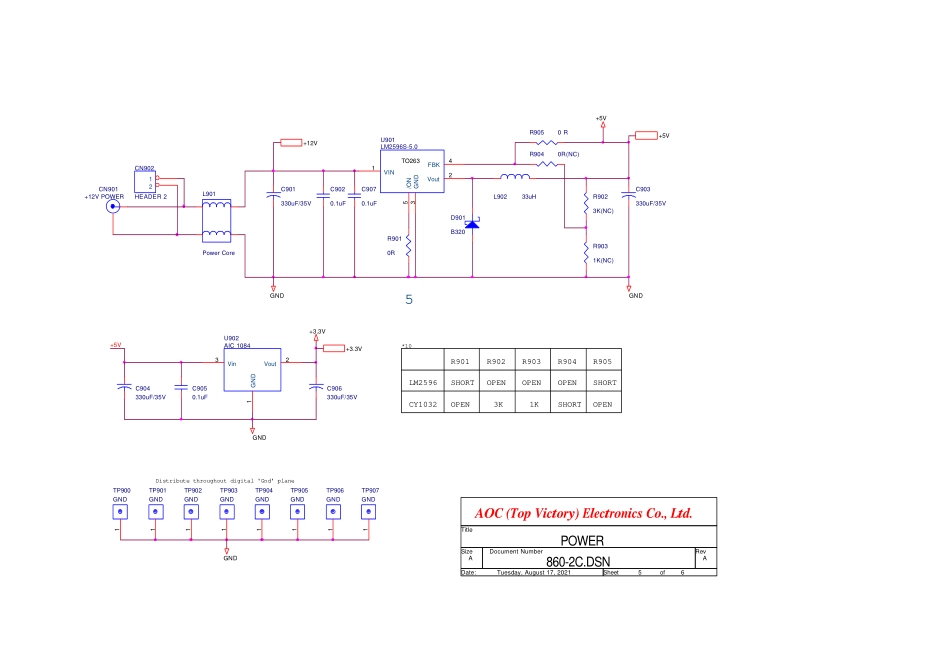 AOC 1560E液晶显示器电路原理图.pdf_第3页