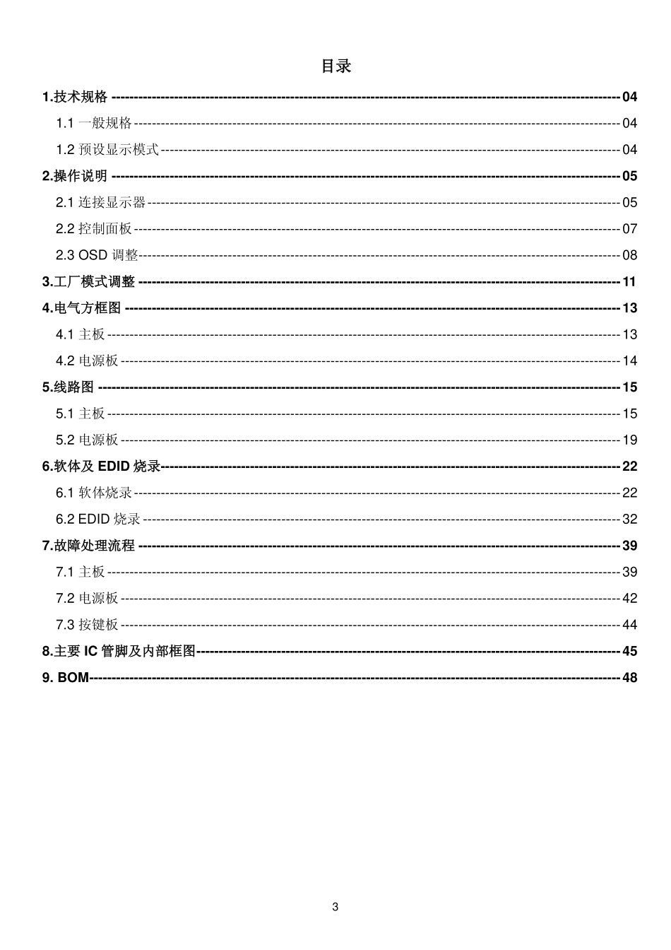 AOC 919Vwa5液晶显示器维修手册.pdf_第3页