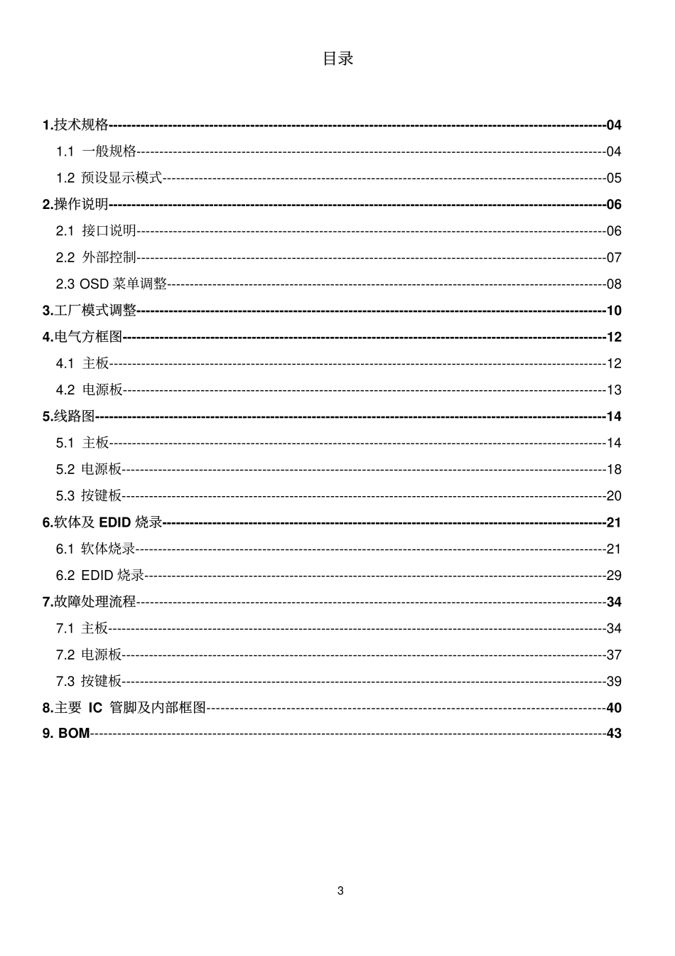 AOC冠捷QW2720ED液晶显示器维修手册_QW2720ED.pdf_第3页