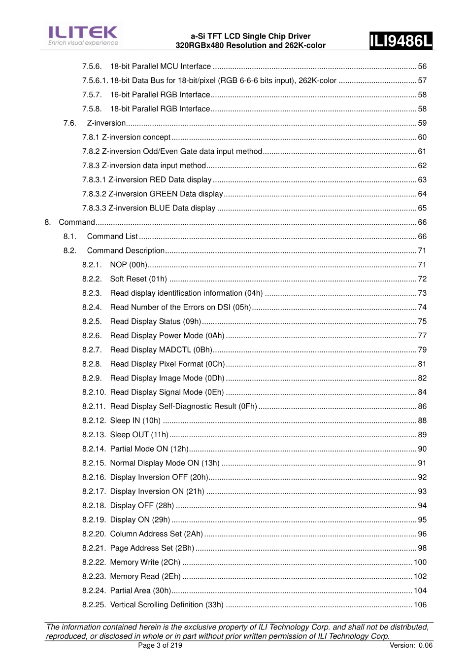 TFT LCD驱动芯片ILI9486L说明手册.pdf_第3页