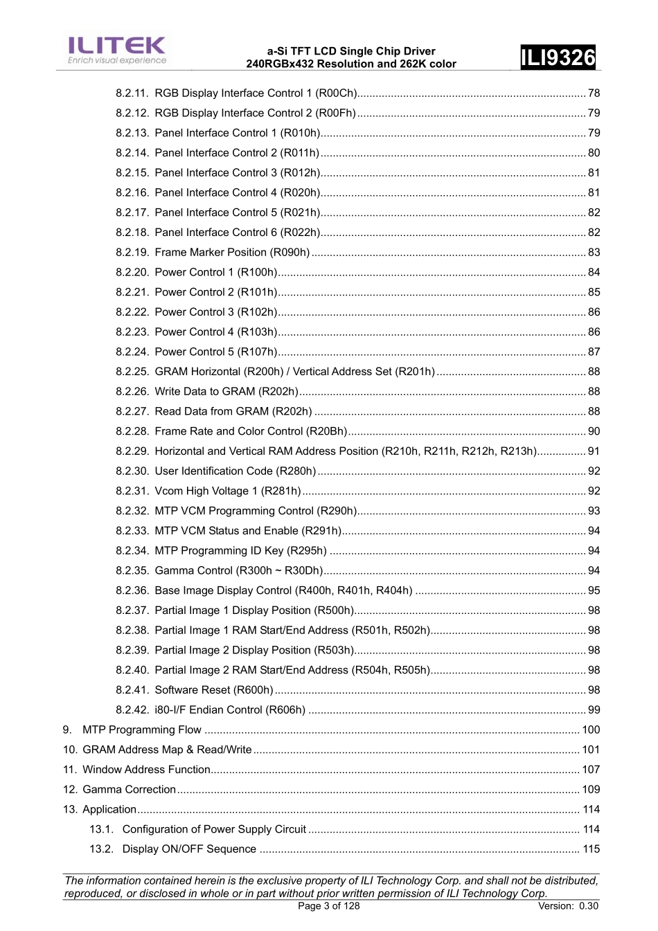 TFT LCD驱动芯片ILI9326DS说明手册.pdf_第3页