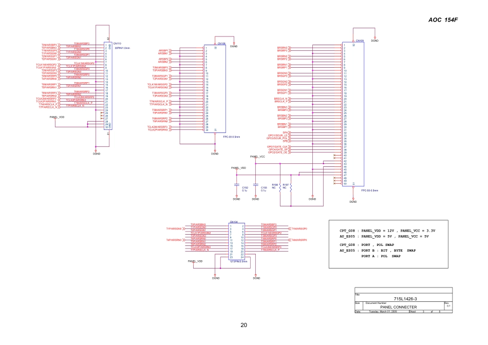 AOC 154F-T560KGNHDAAON显示器原理图_154F_T560KGNHDAAON.pdf_第3页