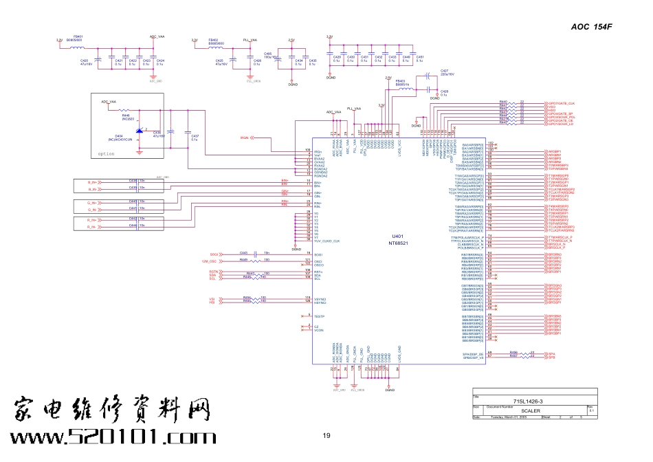 AOC 154FD显示器电路原理图.pdf_第2页