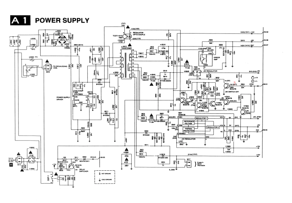 飞利浦A8.0A BA机芯电路原理图_A8.0A BA.pdf_第3页