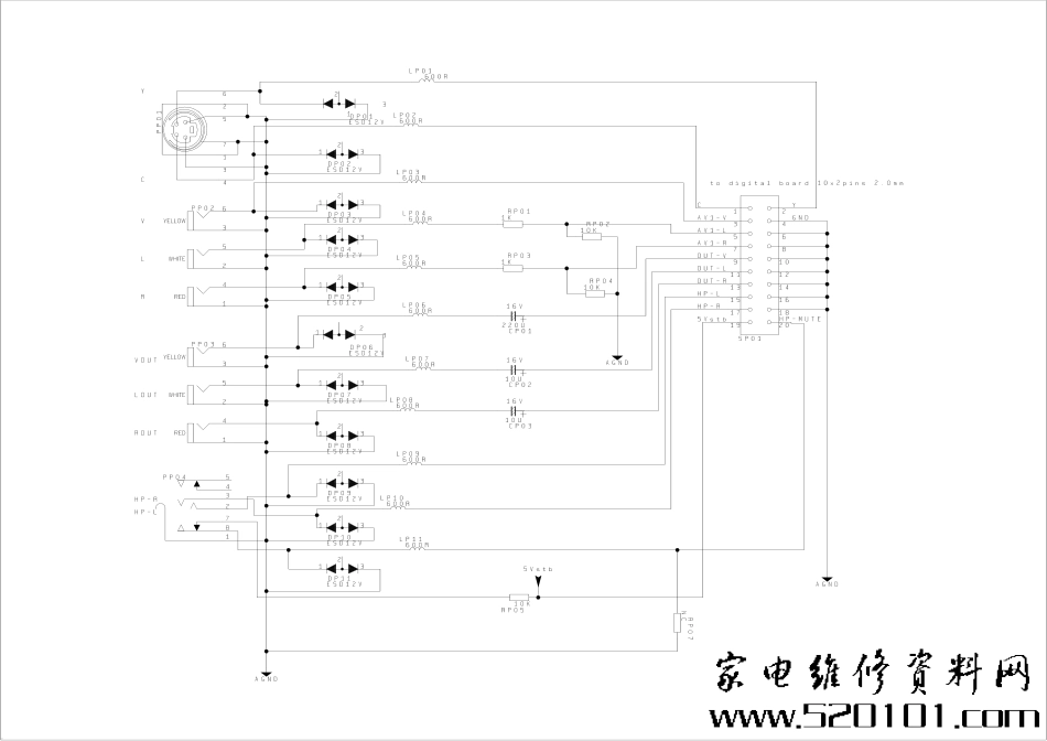 TCL液晶电视L26M61图纸_AV板.pdf_第1页