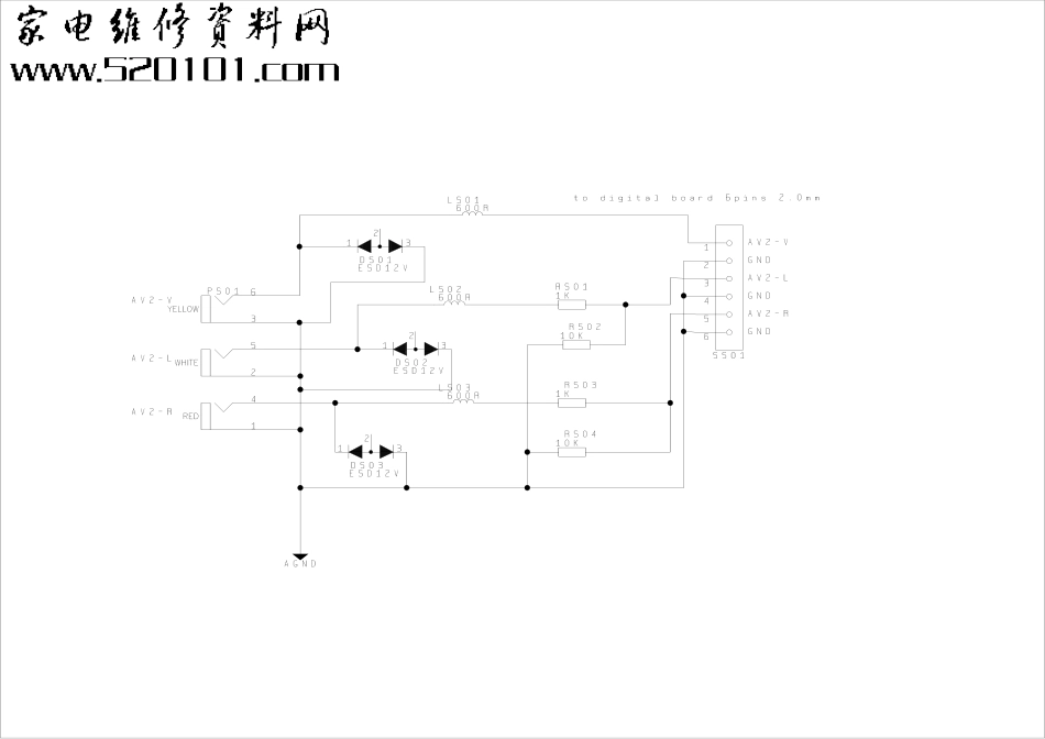 TCL液晶电视L26M61图纸_侧置AV板.pdf_第1页