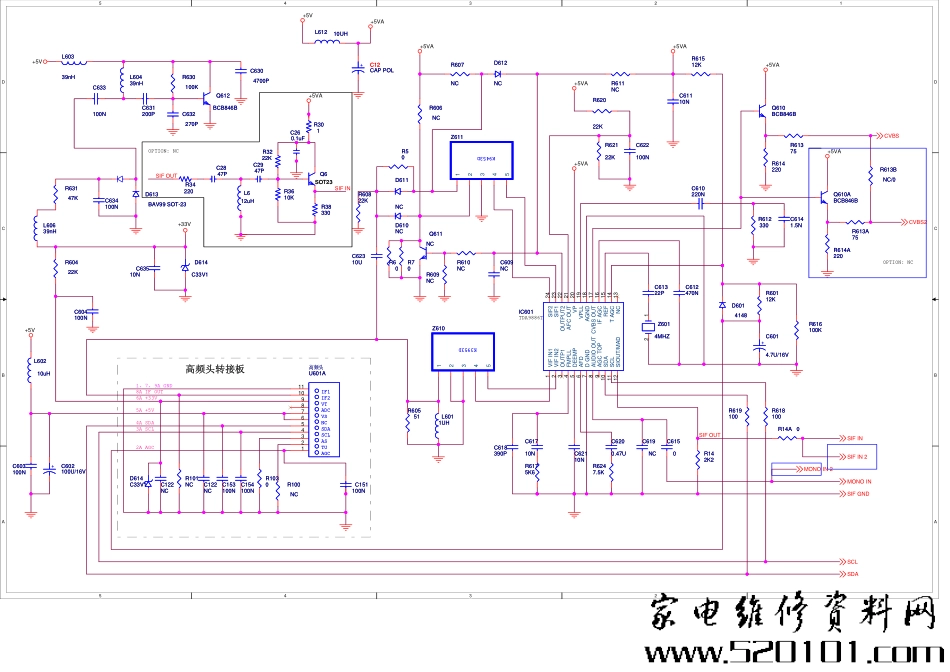 TCL液晶电视L26M61图纸_高频头板.pdf_第1页