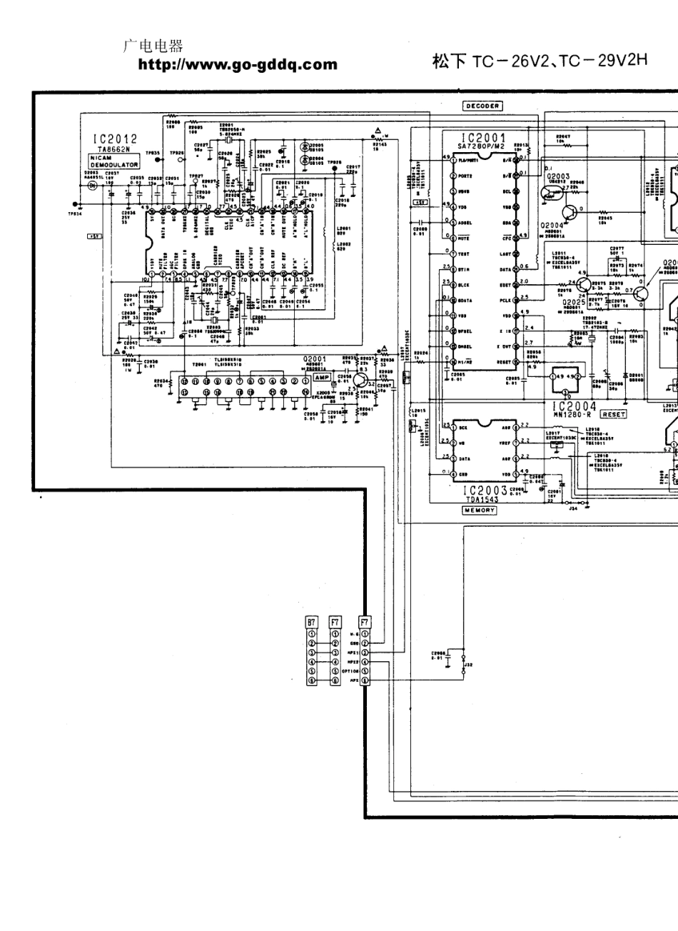 松下TC-26V2彩电图纸_松下  TC-26V2、TC-29V2H(09).pdf_第1页