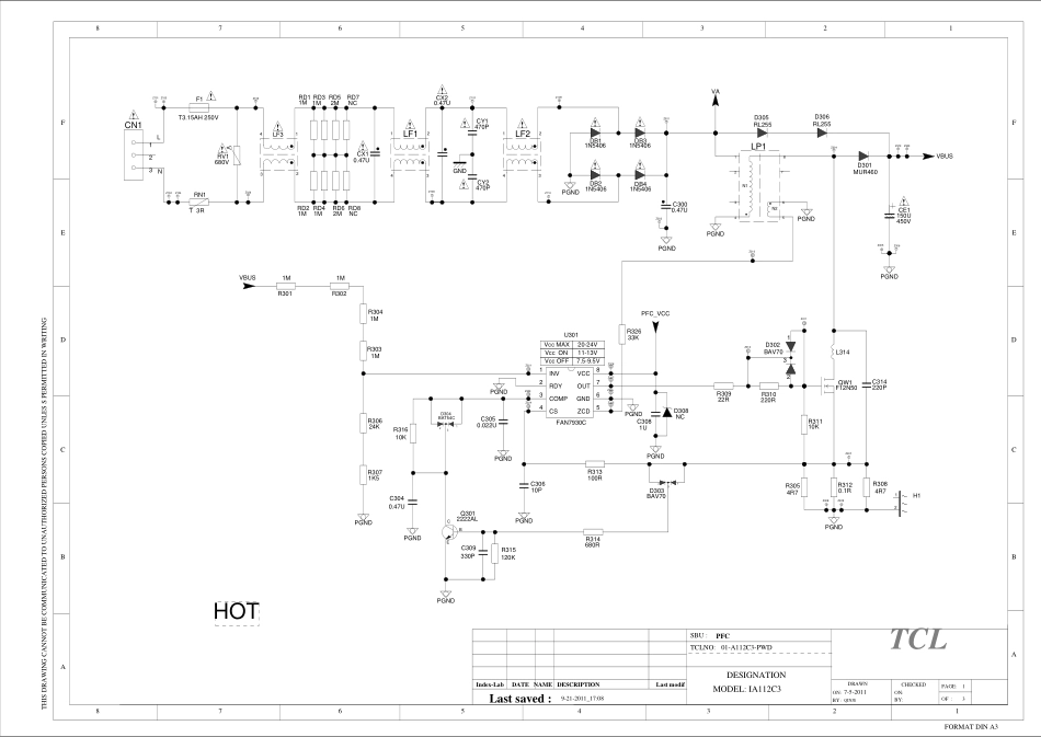 TCL液晶01-A112C3-PWD电源板电路图.pdf_第1页