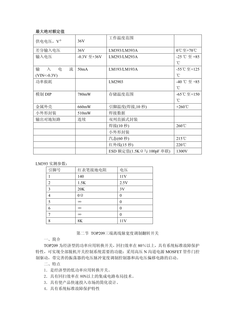 TCL王牌PDP LCD电源板维修手册_第三章 PDP、LCD电源板集成电路介绍.pdf_第2页